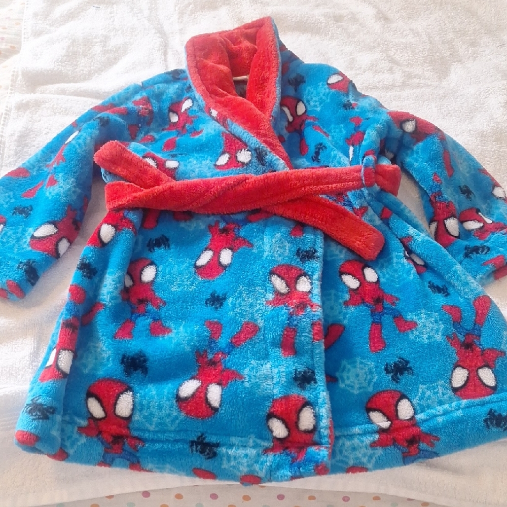 Blue and Red Spider-Man Kids' Robe